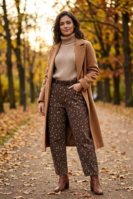 BAMBI PRINT BARREL JEANS