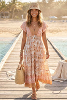 PRINTED BUTTON DETAIL MAXI(MIXED COLOUR PACK)