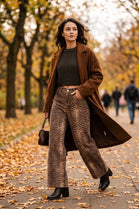 WIDE LEG BAMBI PRINT JEANS