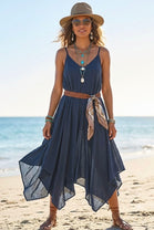 CAMI ASYMMETRIC SUN DRESS