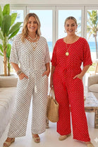 SPOT PRINT POCKEJUMPSUIT(MIXED COLOUR PACK)