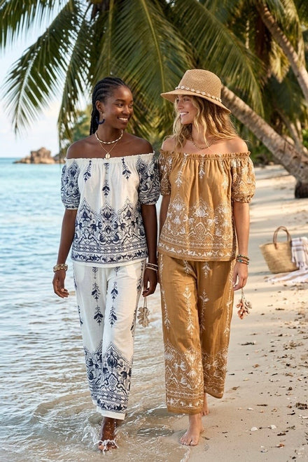 PRINTED OFF SHOULDER SET(MIXED COLOUR PACK)