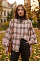 CHECK OVERSIZED SHIRT