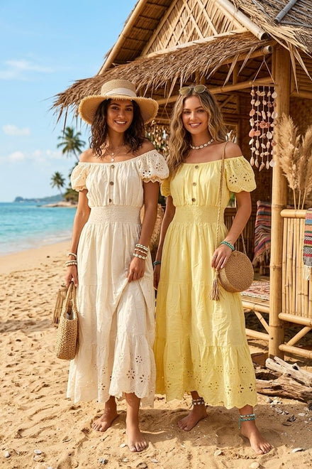 BRODERIE ANGLAISED MAXI(MIXED COLOUR PACK)