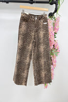 WIDE LEG BAMBI PRINT JEANS