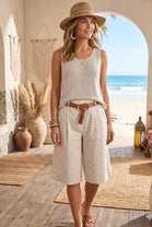 POLKA DOT BURMUDA SHORTS
