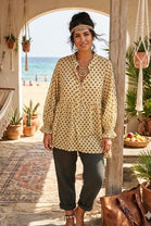 SPOT COTTON BLOUSE