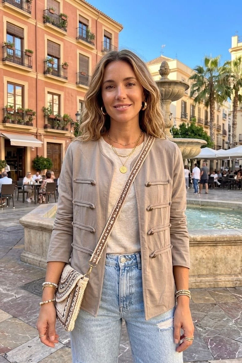 MILITARY STYLE CARDIGAN