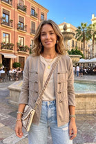 MILITARY STYLE CARDIGAN