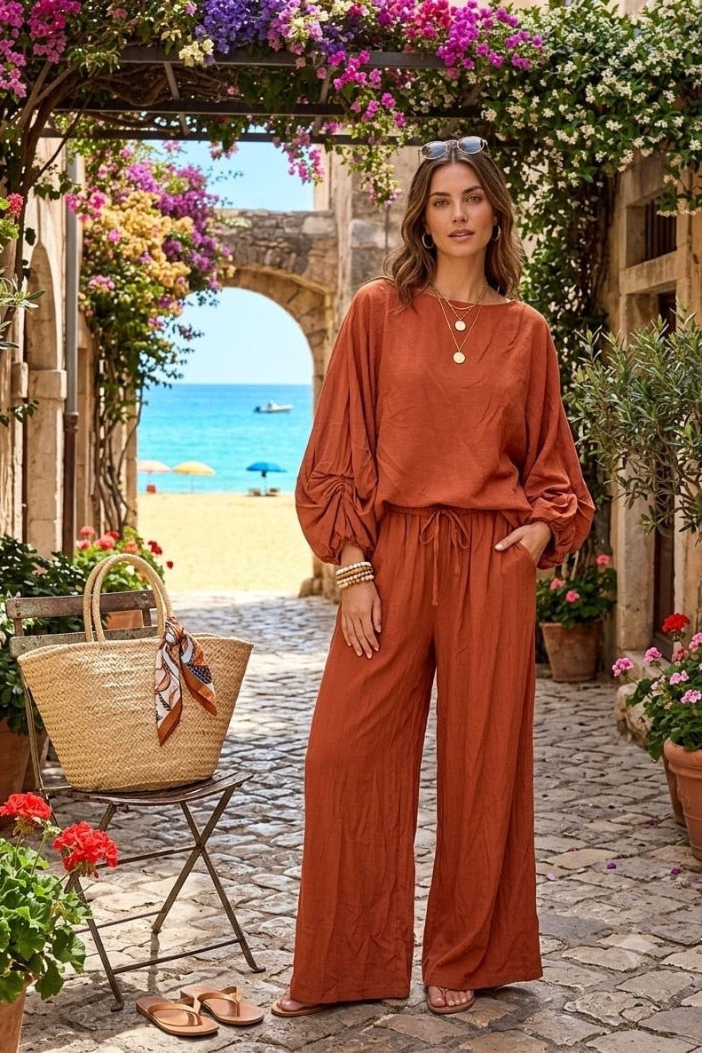 BALLOON SLEEVE TOP LOUNGEWEAR