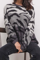 ABSTRACT LEOPARD PRINT JUMPER