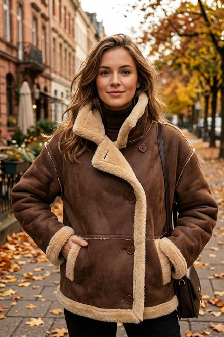 FAUX SHEARLING JACKET