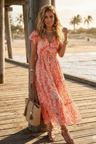 FLORAL BUTTON DETAIL MAXI(MIXED COLOUR PACK)