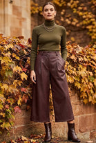 FAUX LEATHER CULOTTE