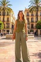 FLUID WIDE LEG TROUSER