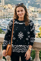 BANDANA PRINT OVERSIZED JUMPER