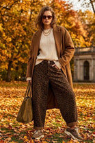 ANIMAL PRINT BALLOON JEANS