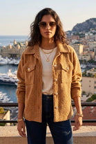 TEDDY GOLD BUTTON DETAIL SHACKET