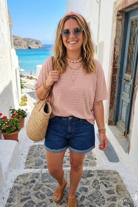 STRIPE OVERSIZED T-SHIRT