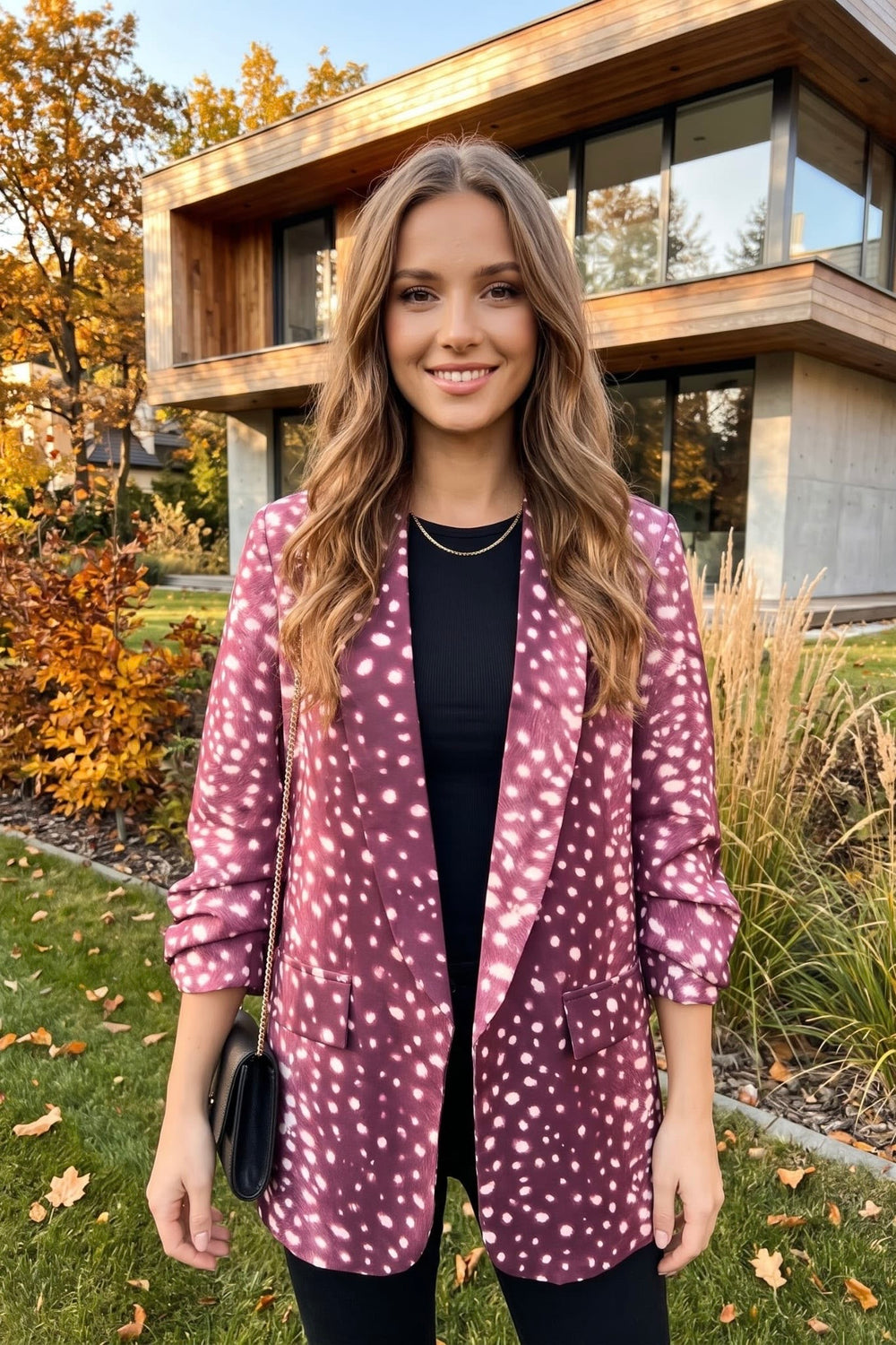 BASIC BAMBI PRINT BLAZER