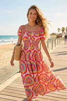 CIRCLE PRINT MAXI(MIXED COLOUR PACK)