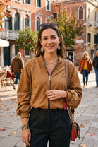 SUEDE BOMBER JACKET