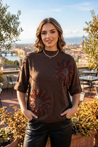 FLORAL 3D DETAIL JUMPER
