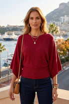 BATWING SLEEVE JUMPER