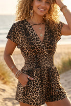 LEOPARD PRINT PLAYSUIT