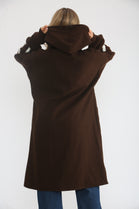 LOVE KNITTED SLEEVE COAT