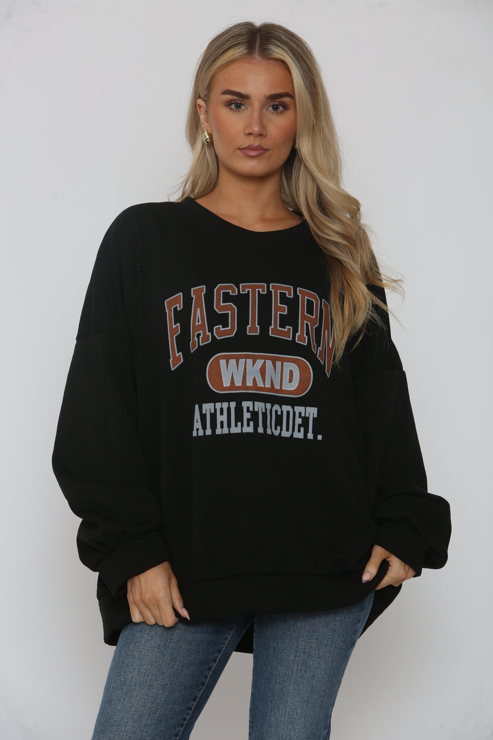 SLOGAN SWEAT SHIRT