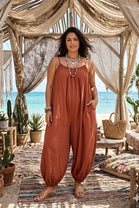 BEADS CAMI HAREM OVERSIZED JUMPSUIT