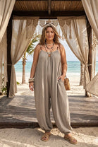BEADS CAMI HAREM OVERSIZED JUMPSUIT