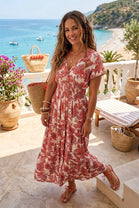 LEAF PRINT BUTTON MAXI(MIXED COLOUR PACK)