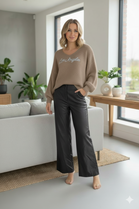 LOSANGELS SLOGAN KNIT JUMPER