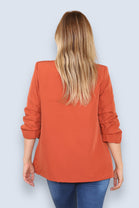 BASIC PLUS SIZE  SLEEVED BLAZER (8037781143800) (8141376454904)