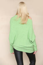 BELLA PATTERN SLEEVE OVERSIZED JUMPER (8220294086904)
