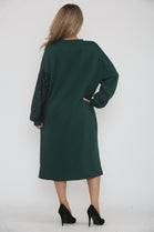 SEQUIN STAR SWEAT DRESS