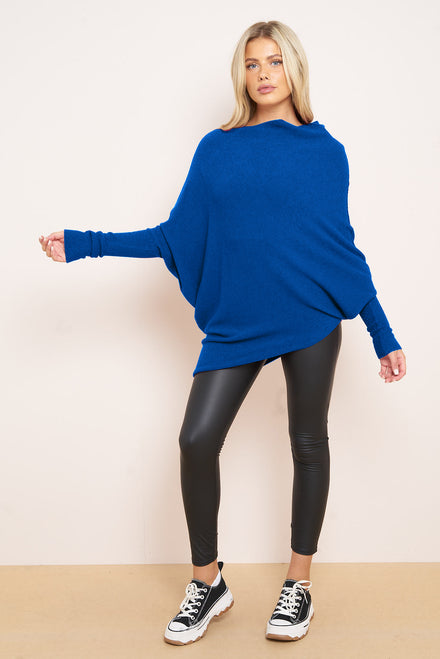 BELL PATTERN SLEEVE OVERSIZED JUMPER (8123352154360) (15337637314944) (15358084841856)