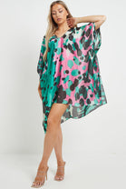MULTI LEOPARD SILK COVERUP (7967644745976) (7999884787960)