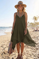 CAMI ASYMMETRIC SUN DRESS