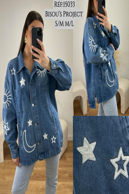 DENIM EMBROIDERED JACKET (15110445597056)