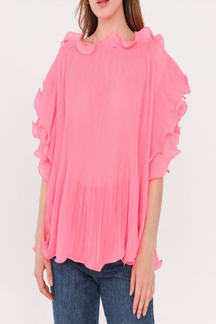 RUFFLE DETAIL TOP (15113840853376)