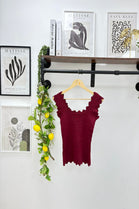 KNITTED SCALLOPED VEST (15207732904320)