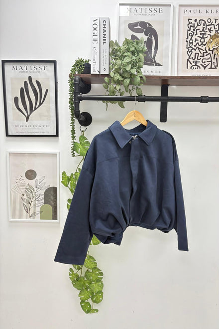 OVERSIZED SUEDE JACKET (15340635652480)