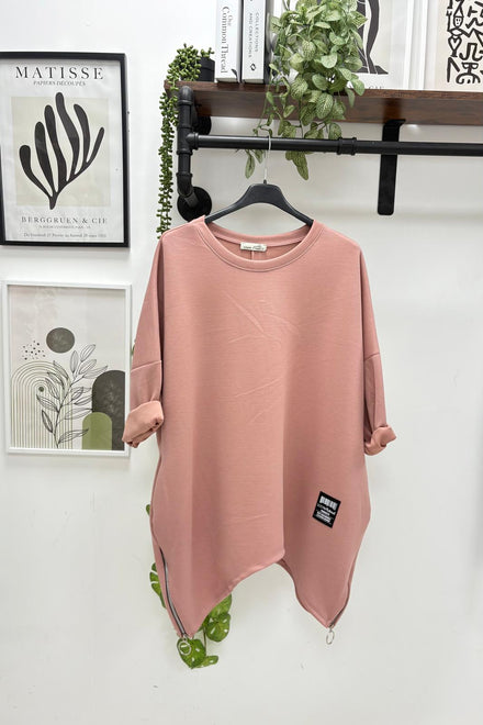 OVY OVERSIZED SIDE ZIP SWEAT (15366980534656)