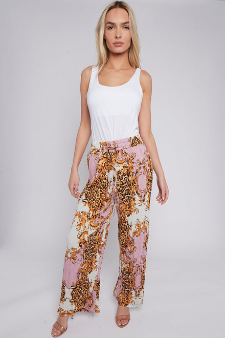 CHAIN PRINT PLEATED TROUSER( MIXED COLOUR PACK) (8260429873400) (8498021236984) (8575478038776) (15074914500992)