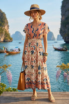 PRINTED V-NECK MAXI(MIXED COLOUR PACK)