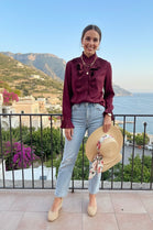 PLEATED RUFFLED SHIRT