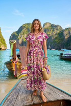 LEAF PRINT BUTTON MAXI(MIXED COLOUR PACK)